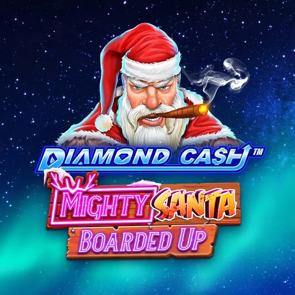 Diamond Cash Mighty Santa Boarded Up logo by Greentube Betista Casino