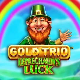 Gold Trio Leprechaun's Luck online game logo by Playtech on betistaa-hu.com