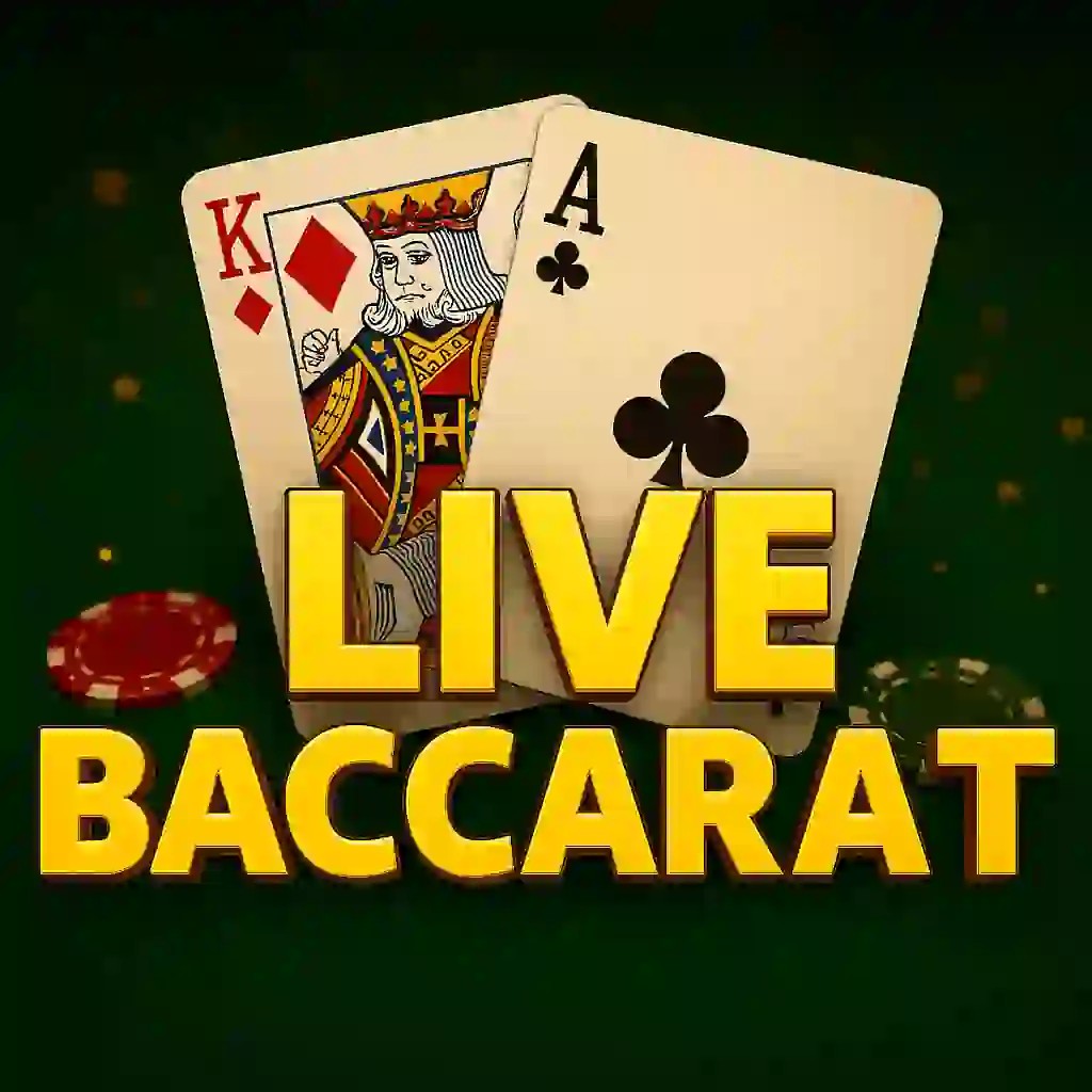 Live Baccarat game by Evolution – logo hosted on Betista Casino
